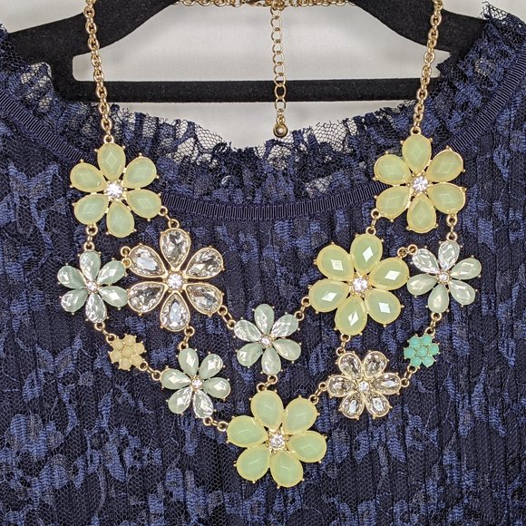 💚 Statement Necklace Bracelet Earring SET - Picture 4 of 16